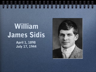 William James Sidis